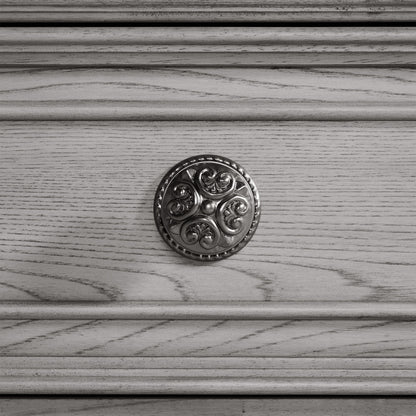 Glenmore - Curio Top With 2 LED Lights - Aged Gray