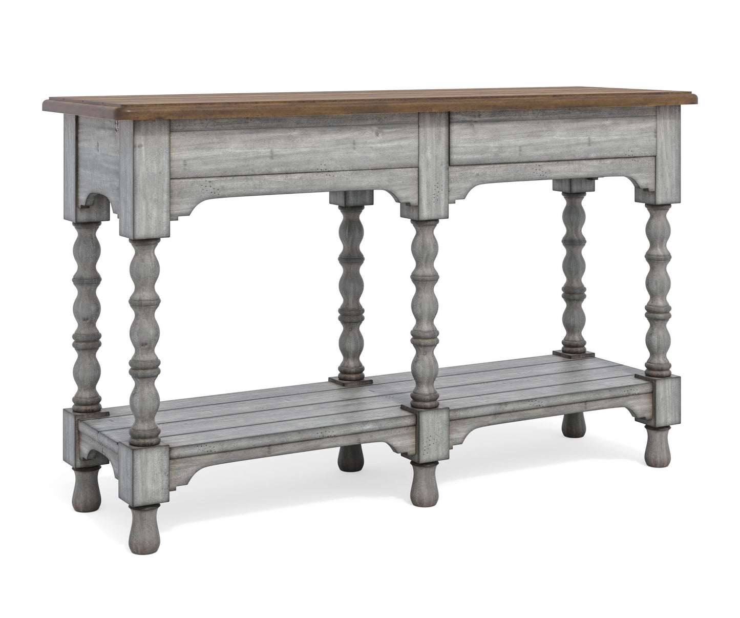 Plymouth - Sofa Table With Drawers - Gray