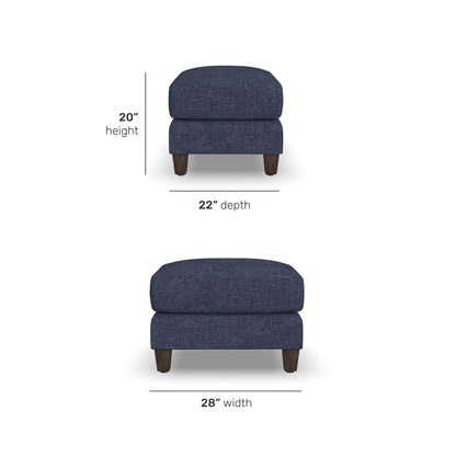 Drew - Fabric Ottoman