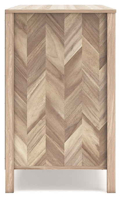 Battelle - Six Drawer Dresser - Tan