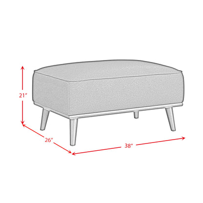 Destiny - Ottoman With Wood Base