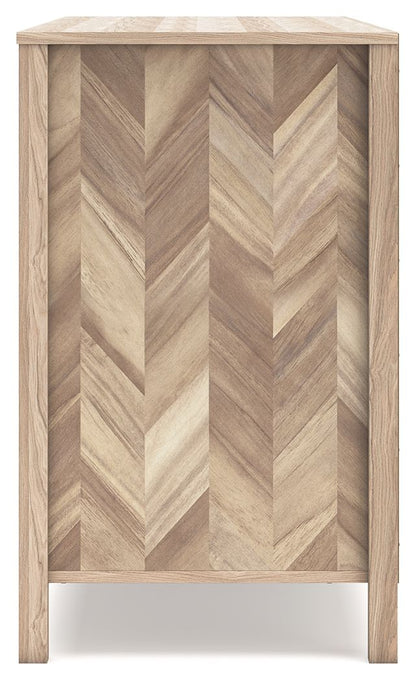 Battelle - Six Drawer Dresser - Tan