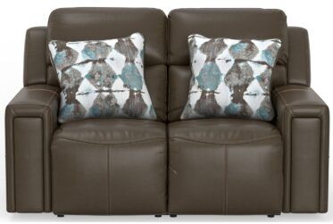 Arezzo - Power Headrest Power Reclining Loveseat With Zero Gravity/Extended Ottoman - Chocolate
