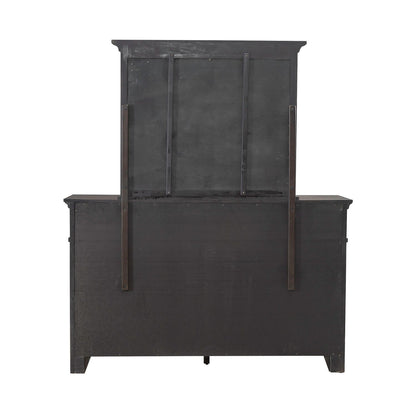 Paradise Valley - Dresser & Mirror - Dark Brown