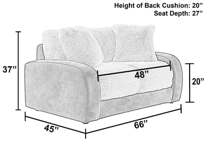 Snowball - Loveseat - Taupe