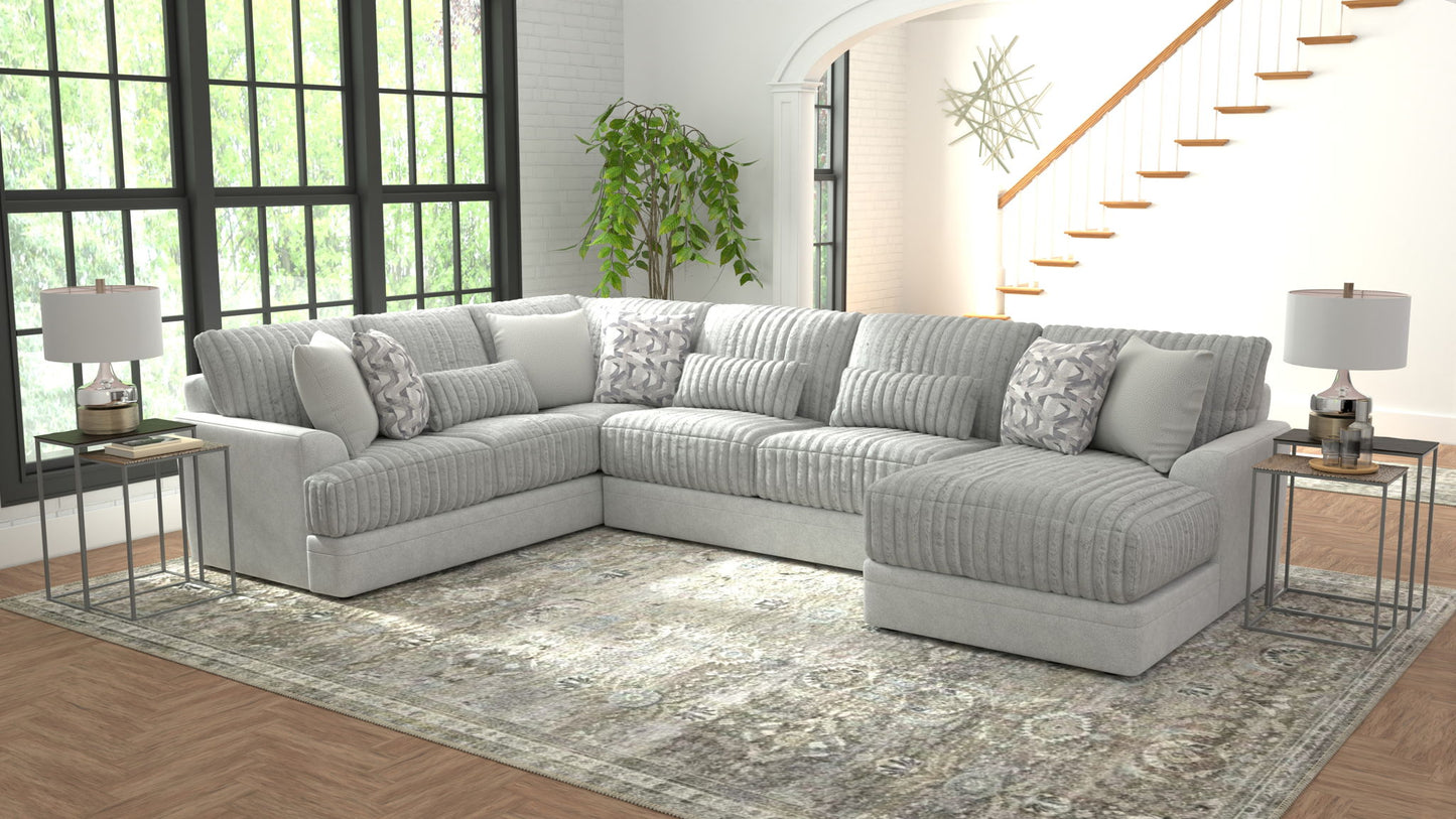 Titan - Sectional With Comfort Coil Seating And Accent Pillows Included