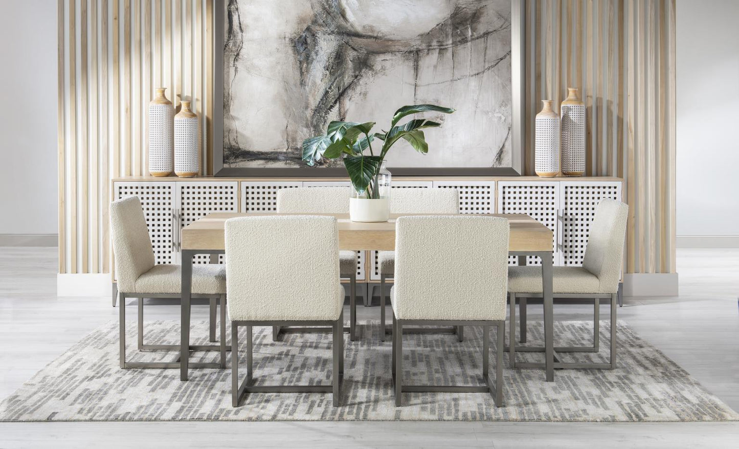 Biscayne - Complete Leg Table With Stone Insert - Malabar With Alabaster Fronts