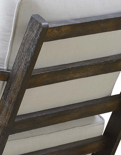 Metro - Chair (3A Packing) - Taupe / Espresso Wood Finish