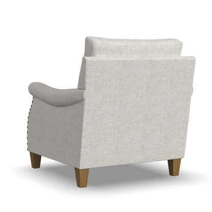 Veda - Fabric Chair With Nailhead Trim