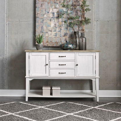 Summerville - Server - Soft White Wash / Wirebrushed Gray