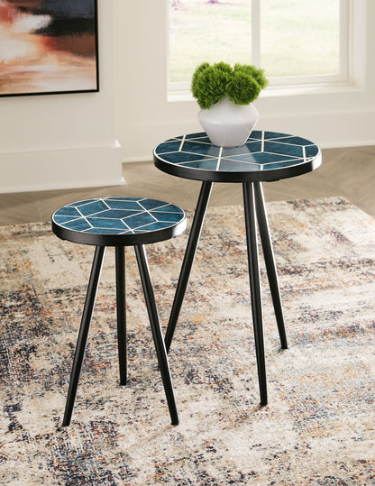Clairbelle - Accent Table (Set of 2) - Teal