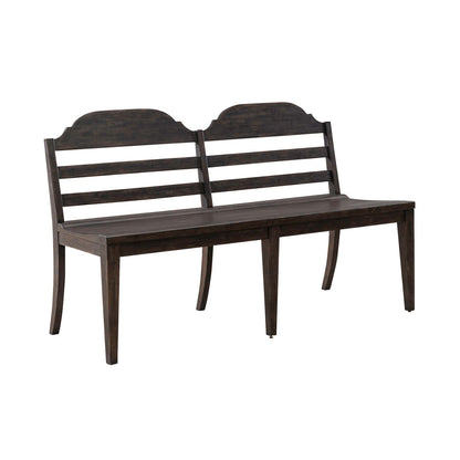 Paradise Valley - Ladder Back Bench (RTA) - Dark Brown