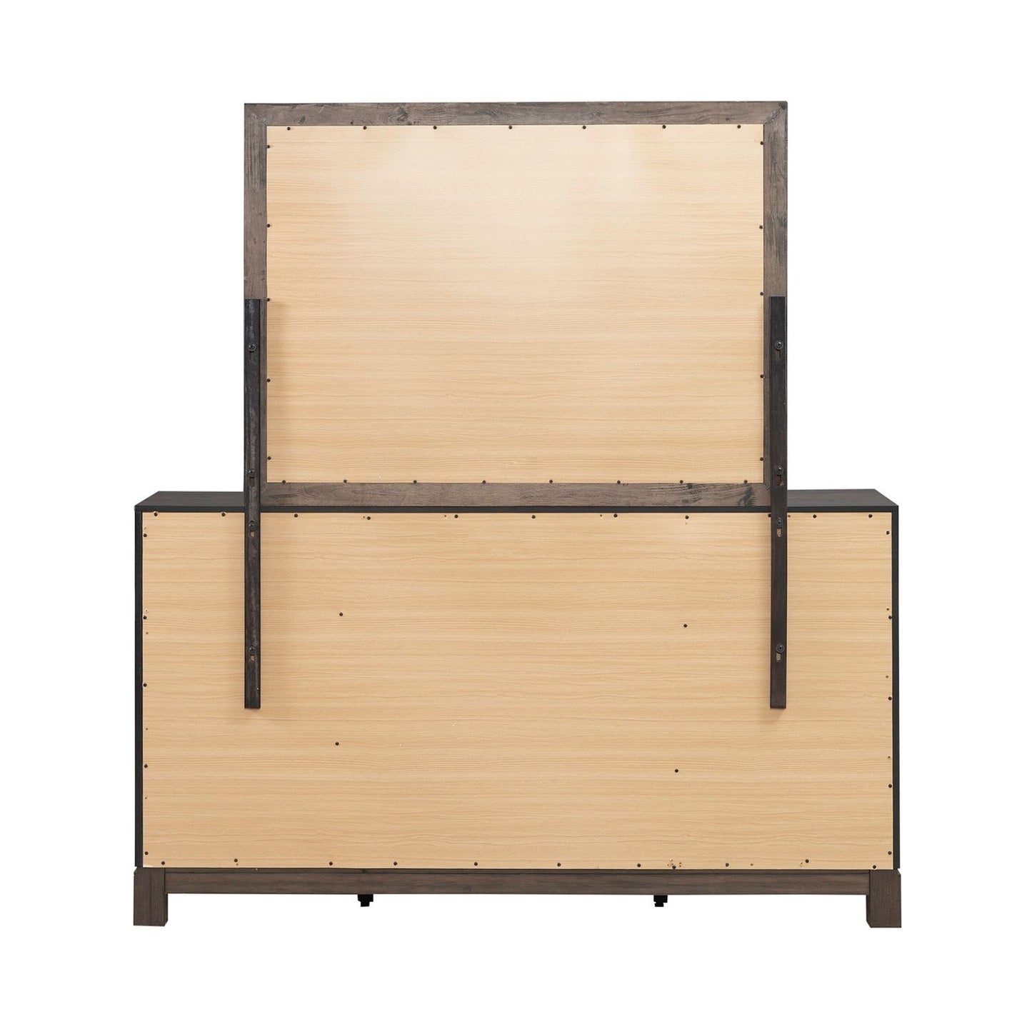 Modern Edge - Dresser & Mirror - Brown