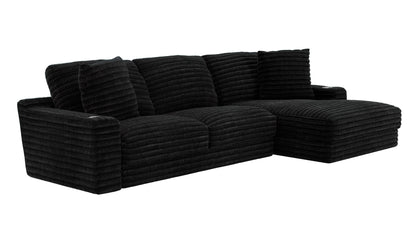 Comfrey - RSF Chaise - Black