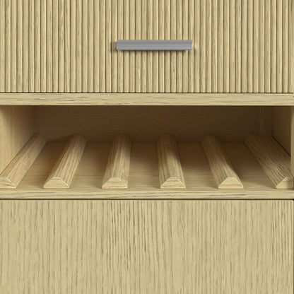 Cambrie - Buffet With LED And Power - Off-White And Natural