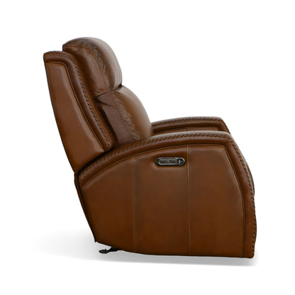 Mustang - Power Gliding Recliner With Power Headrest - Rust
