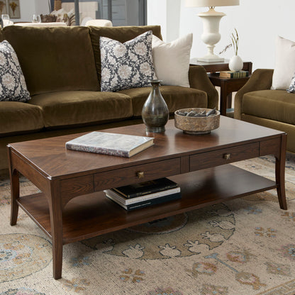Sylvie - Rectangular Coffee Table - Dark Brown