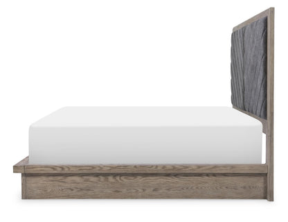 Halifax - Upholstered Headboard King / California King - Flax And Java