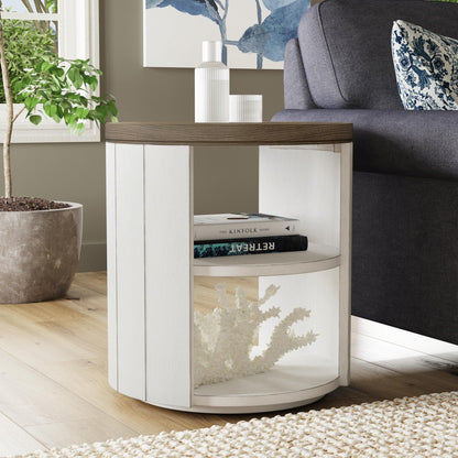Melody - Round End Table - White