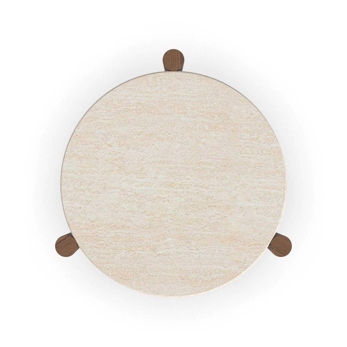 Verona - Accent Table - Beige / Dark Brown