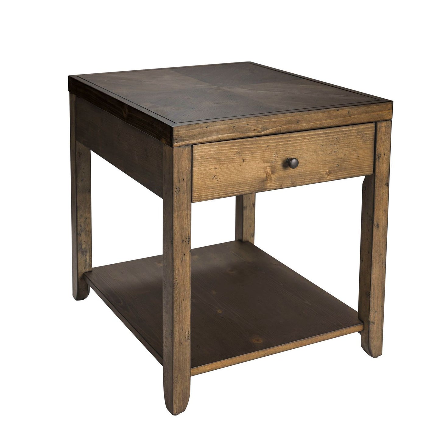 Mitchell - 3 Piece Table Set (1 Cocktail 2 End Tables) - Dark Brown