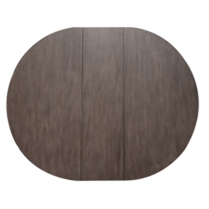 Ocean Isle - Single Pedestal Table Top - Antique White & Dark Brown