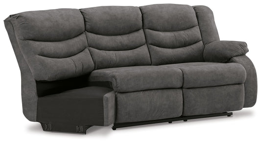 Partymate - Raf Reclining Loveseat - Slate