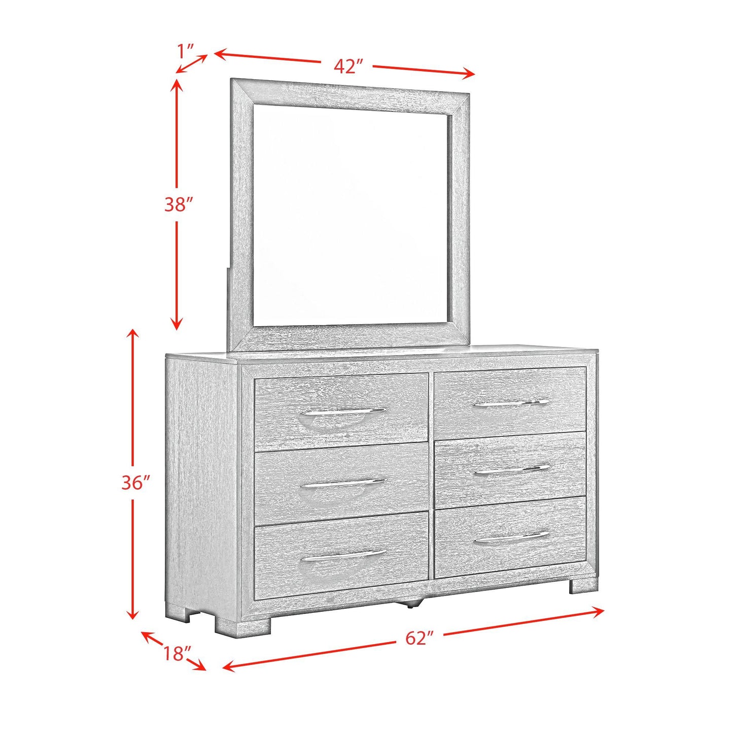 Allan - 6-Drawer Dresser