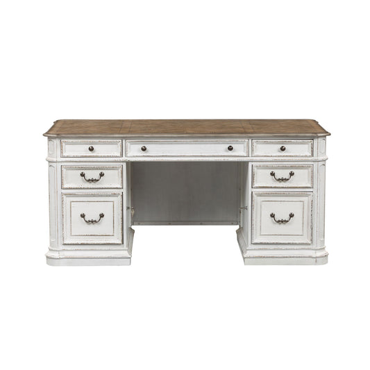 Magnolia Manor - Jr Executive Desk Top - White