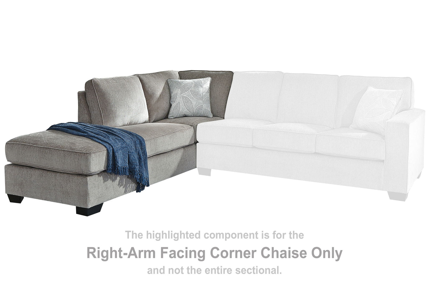 Altari - Raf Corner Chaise - Alloy