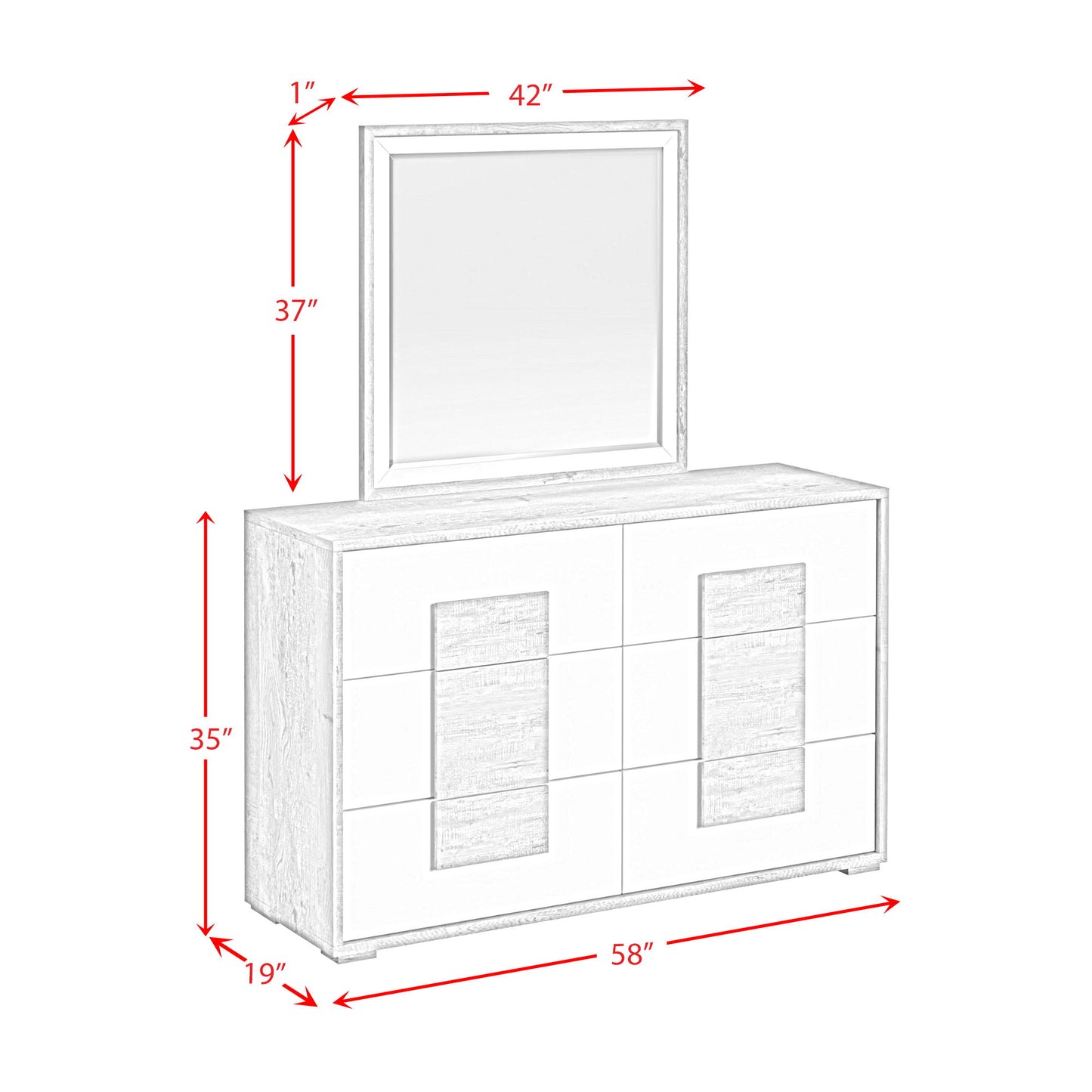 San Matteo - 6-Drawer Dresser