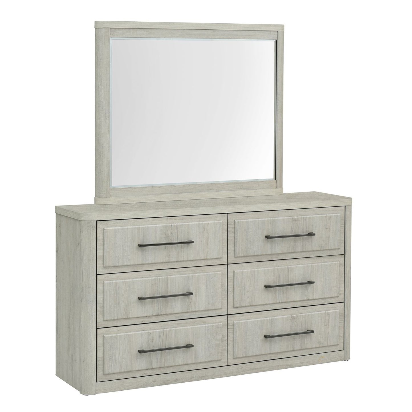 Modern Play - Dresser & Mirror - White