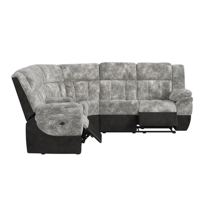 Santorini - LHF Power Motion Recliner - Dillon / Shire Steel