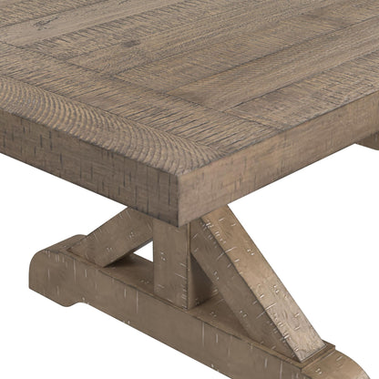 Yellowstone - Dining Table With 2X12" Leaves - Gray