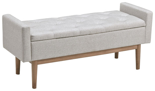 Briarson - Storage Bench - Beige / Brown