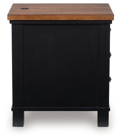 Wildenauer - Chair Side End Table - Brown / Black
