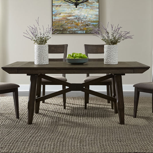 Double Bridge - Trestle Table Base - Dark Brown