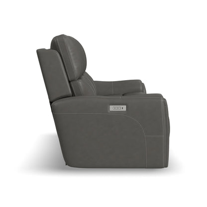 Carter - Power Reclining Sofa With Console & Power Headrests & Lumbar