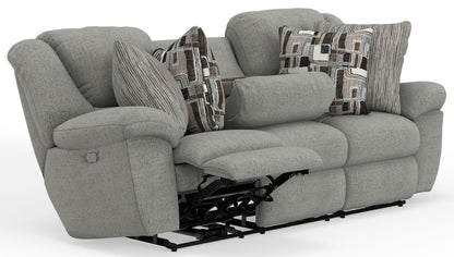 Trifecta - Sofa With 3 Recliners and Drop Down Table