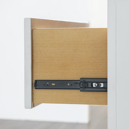 Horizons - 6 Drawers Dresser - Pure White / Natural Oak