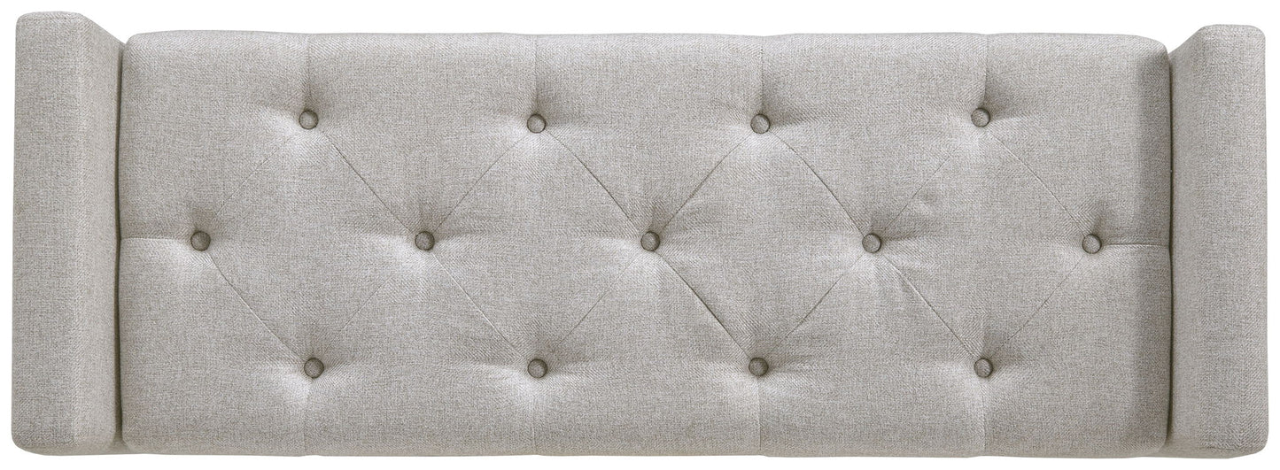 Briarson - Storage Bench - Beige / Brown