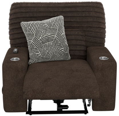 Zen - Power Recliner With CR3 Heat / Massage / Zero Gravity - Chocolate