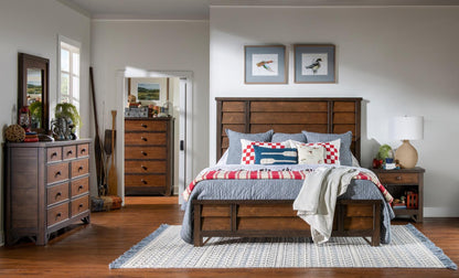 Lake House - Two Tone Open Nightstand