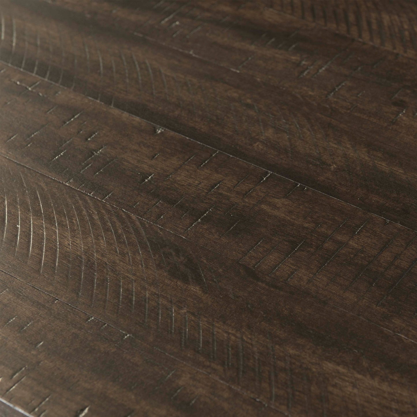 Stone - Coffee Table With PU Base - Dark Walnut