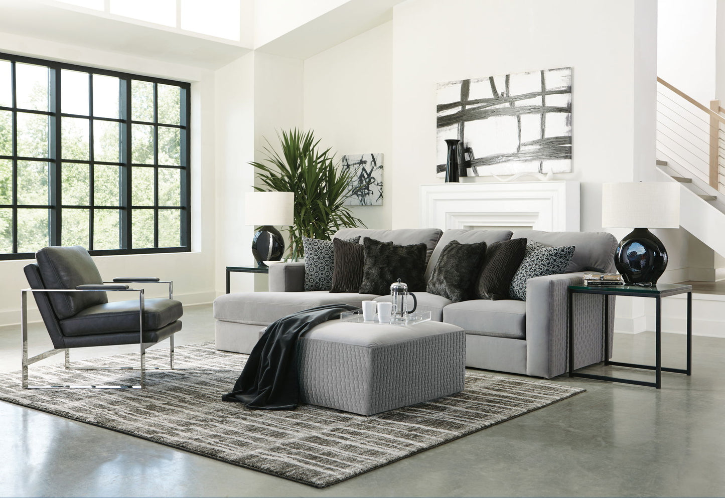 Carlsbad Modular Sectional - LSF Chaise - Charcoal