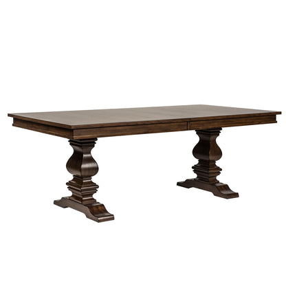 Armand - Trestle Table Base - Dark Brown