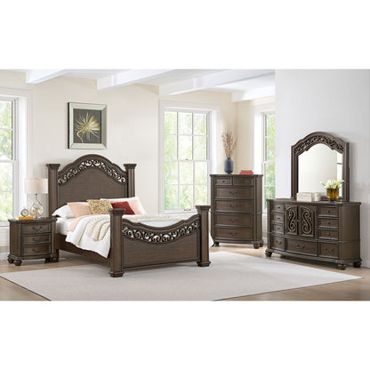 Brunswick - 2-Drawer Nightstand With USB - Mahogany