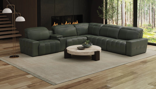Spoleto - Power Euro Headrest Power LSF Recliner - Pine