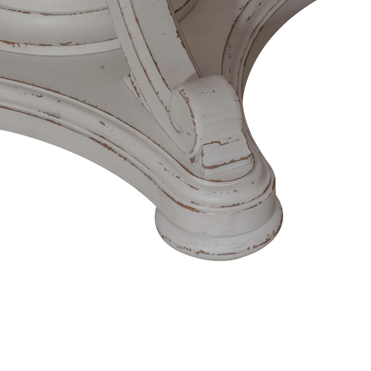 Magnolia Manor - Round Pedestal Table Base - Antique White