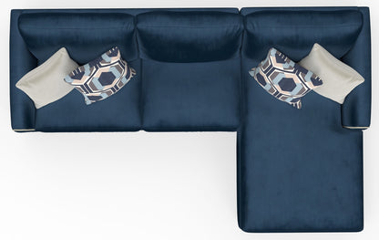 Jetson - Sectional With Comfort Coil Seat Cushions And Included Accent Pillows